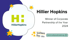 Hillier Hopkins - Winner of Corporate Partnership of the Year 2024 | Southwark Stars 2024